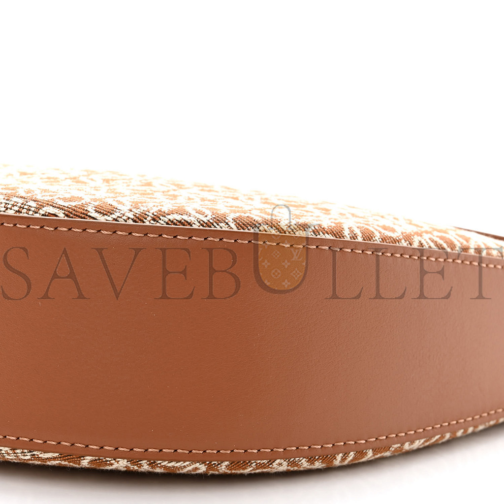 l*ew* jacquard anagram calfskin small luna bag tan pecan (23*18*6cm)