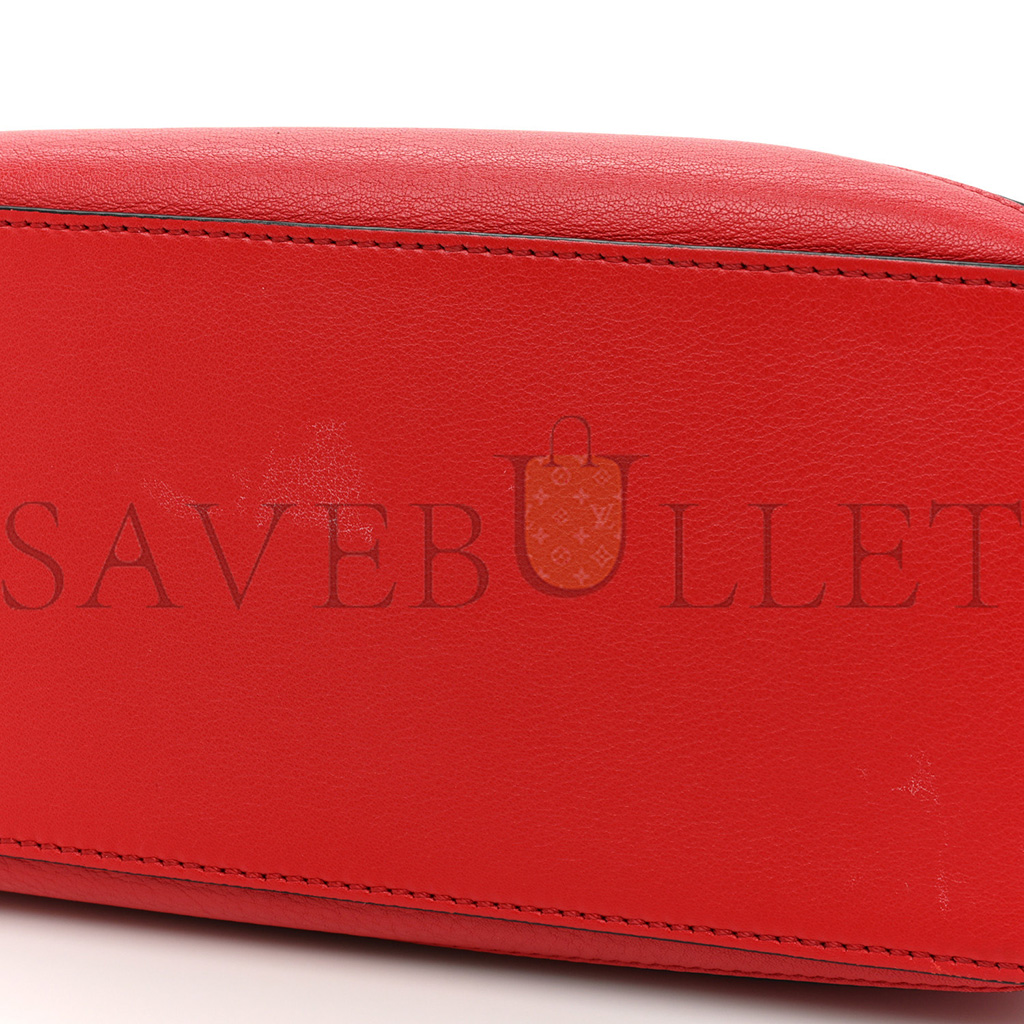 l*ew* calfskin small puzzle bag scarlet (24*16.5*10.5cm)