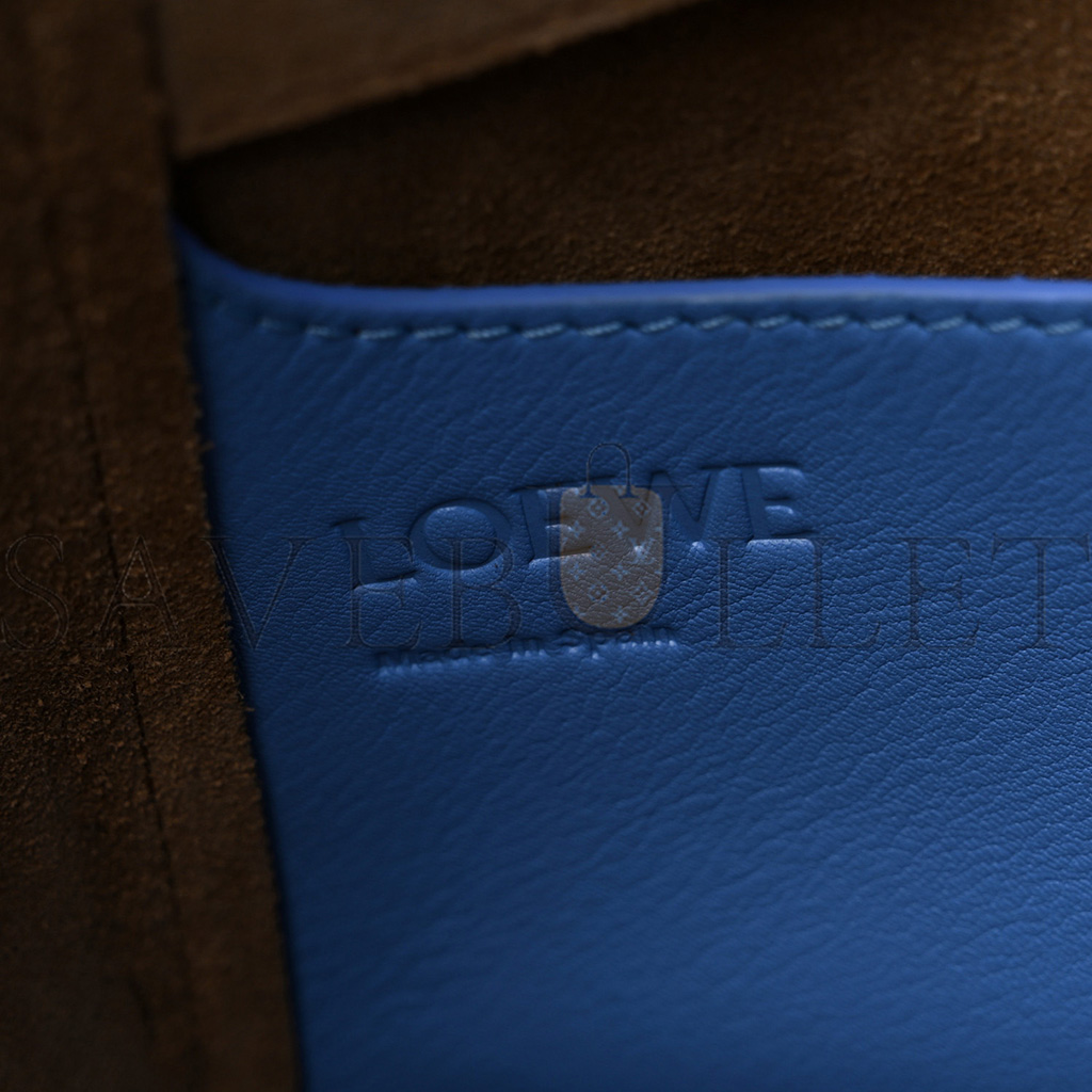 l*ew* calfskin small hammock nugget shoulder bag celestine blue (21*20*18cm)