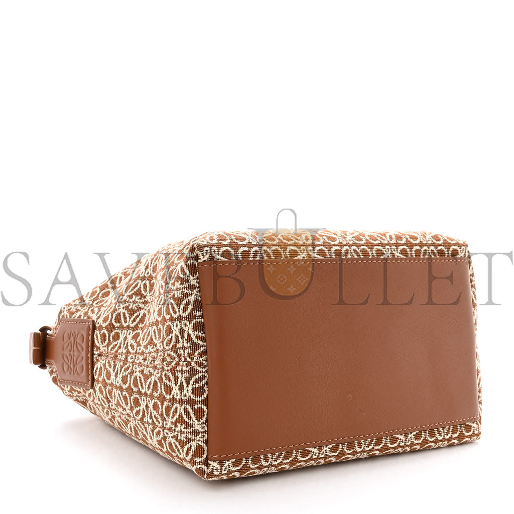 l*ew* jacquard anagram calfskin small cubi bag tan pecan (20*16*12cm)