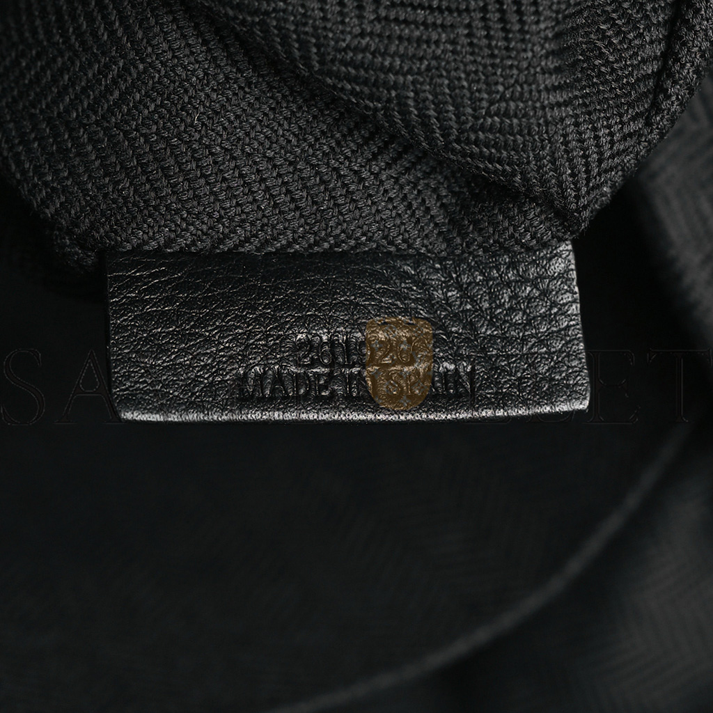 l*ew* soft grained calfskin medium t messenger bag black (35*26*8cm)