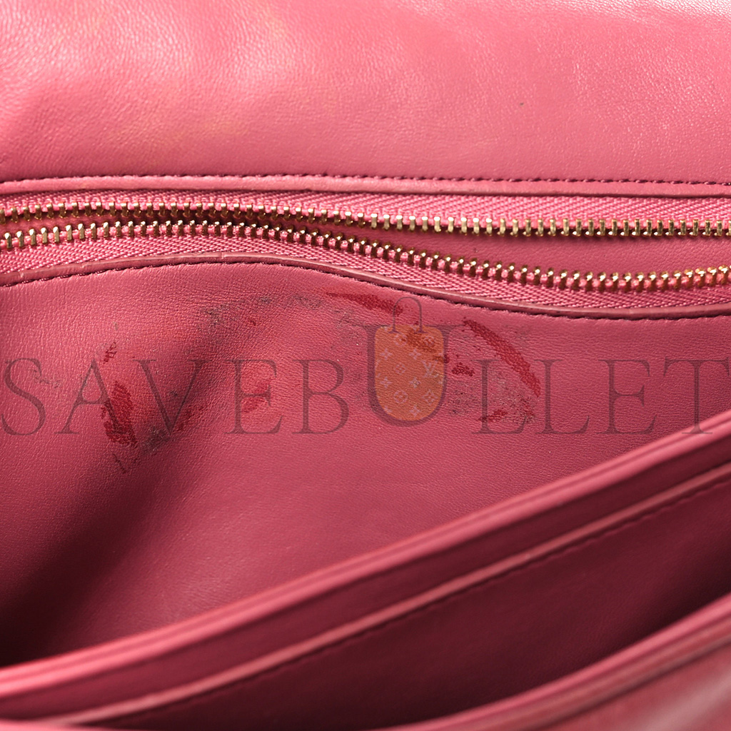 l*ew* lambskin goya puffer bag plumrose (23*18*10cm)