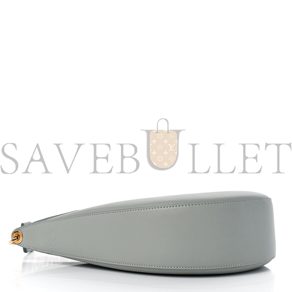 l*ew* satin calfskin jacquard luna bag ash grey (20*17*8cm)