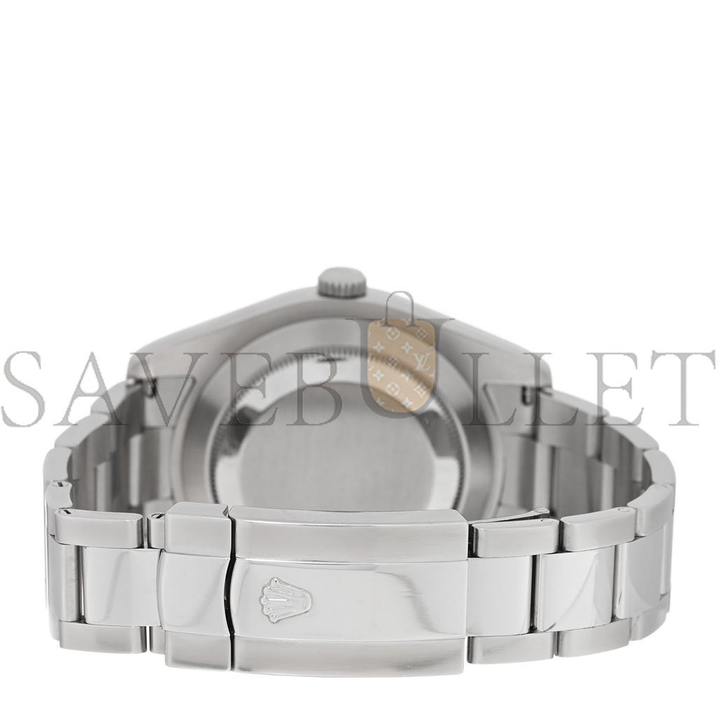 r*l*x stainless steel 18k white gold Di*m*nd 41mm oyster perpetual datejust watch silver 116334