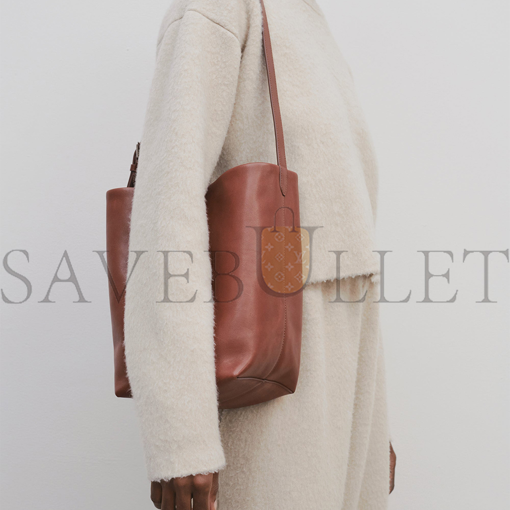 T*e R*w medium ns shoulder bag in leather cognac w1588l72cgnpl (33*28*15cm)
