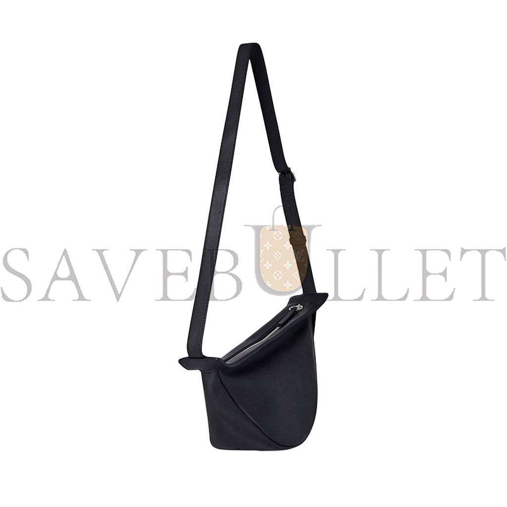T*e R*w small slouchy banana bag in leather black w1197l52blpl (35*18*12cm)