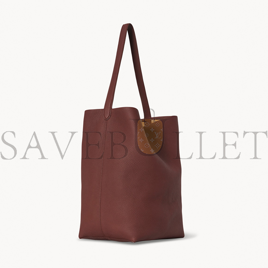 T*e R*w medium ns park tote bag in leather burnt wood w1313l129bwod (33*28*15cm)