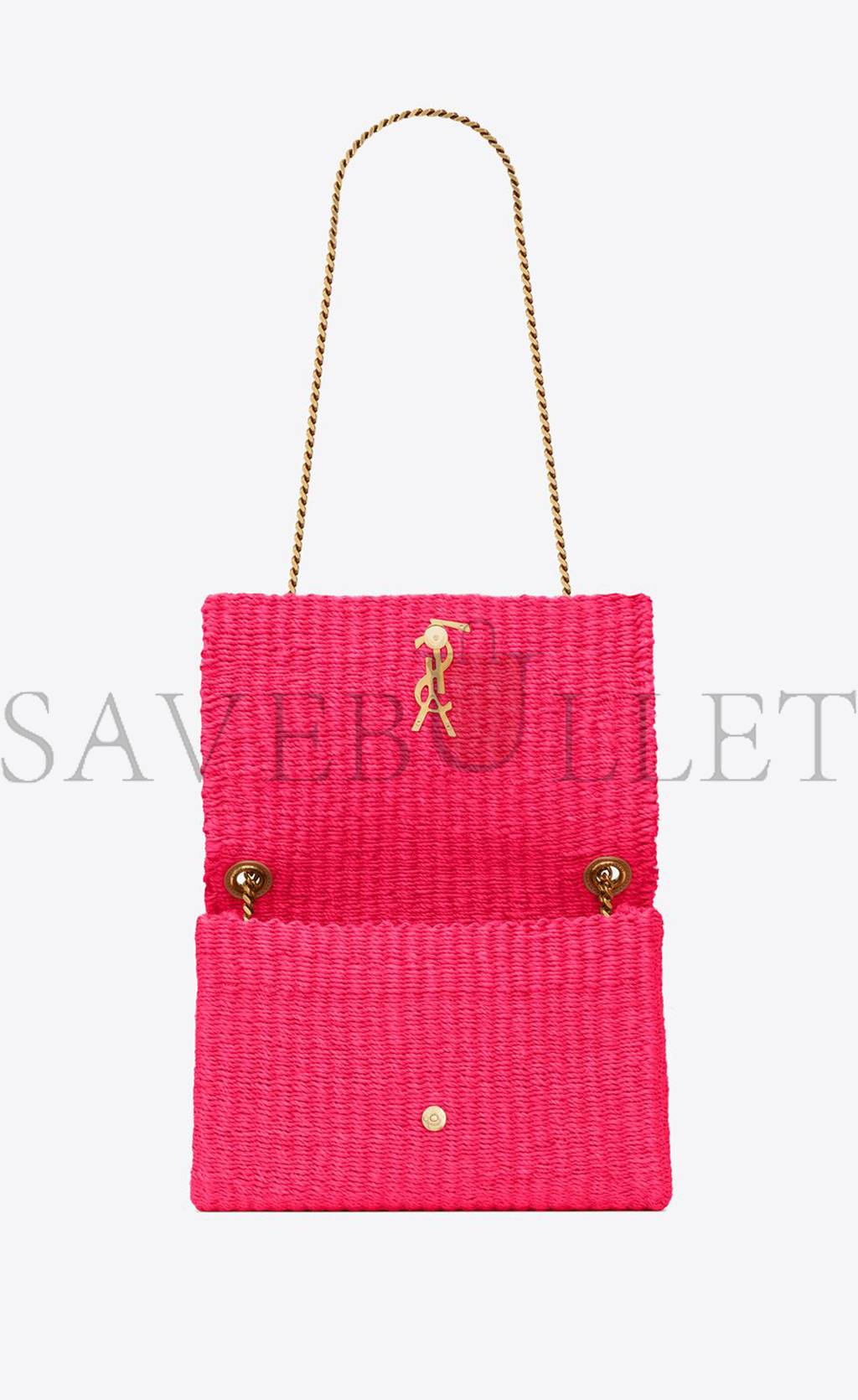 y*l kate medium S*pple chain bag in raffia 580065fabk35688 (28.5*20*6cm)