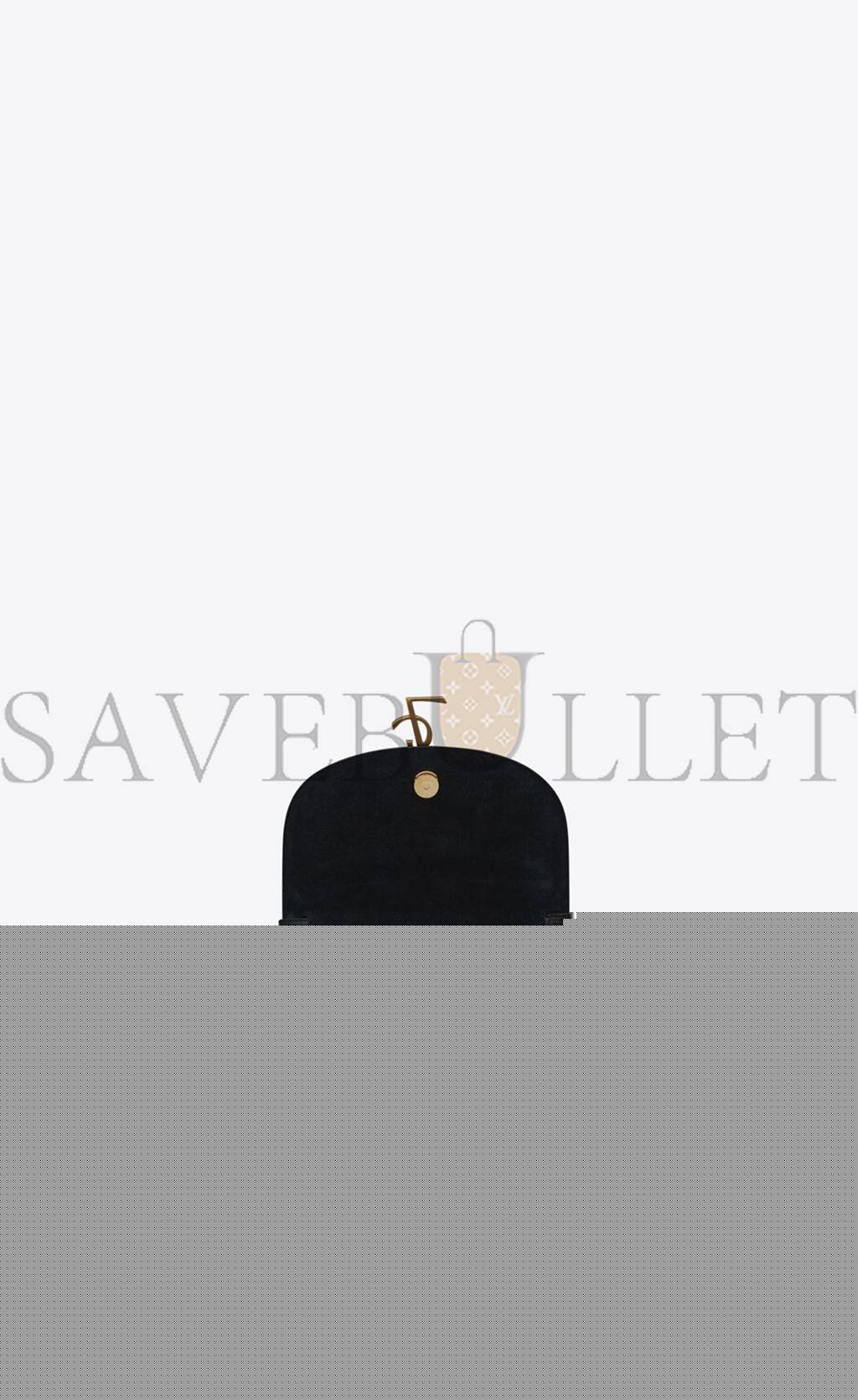 Y*L kaia small satchel in shiny crocodile-embossed leather 619740dnd0w1000 (18*15.5*5.5cm)