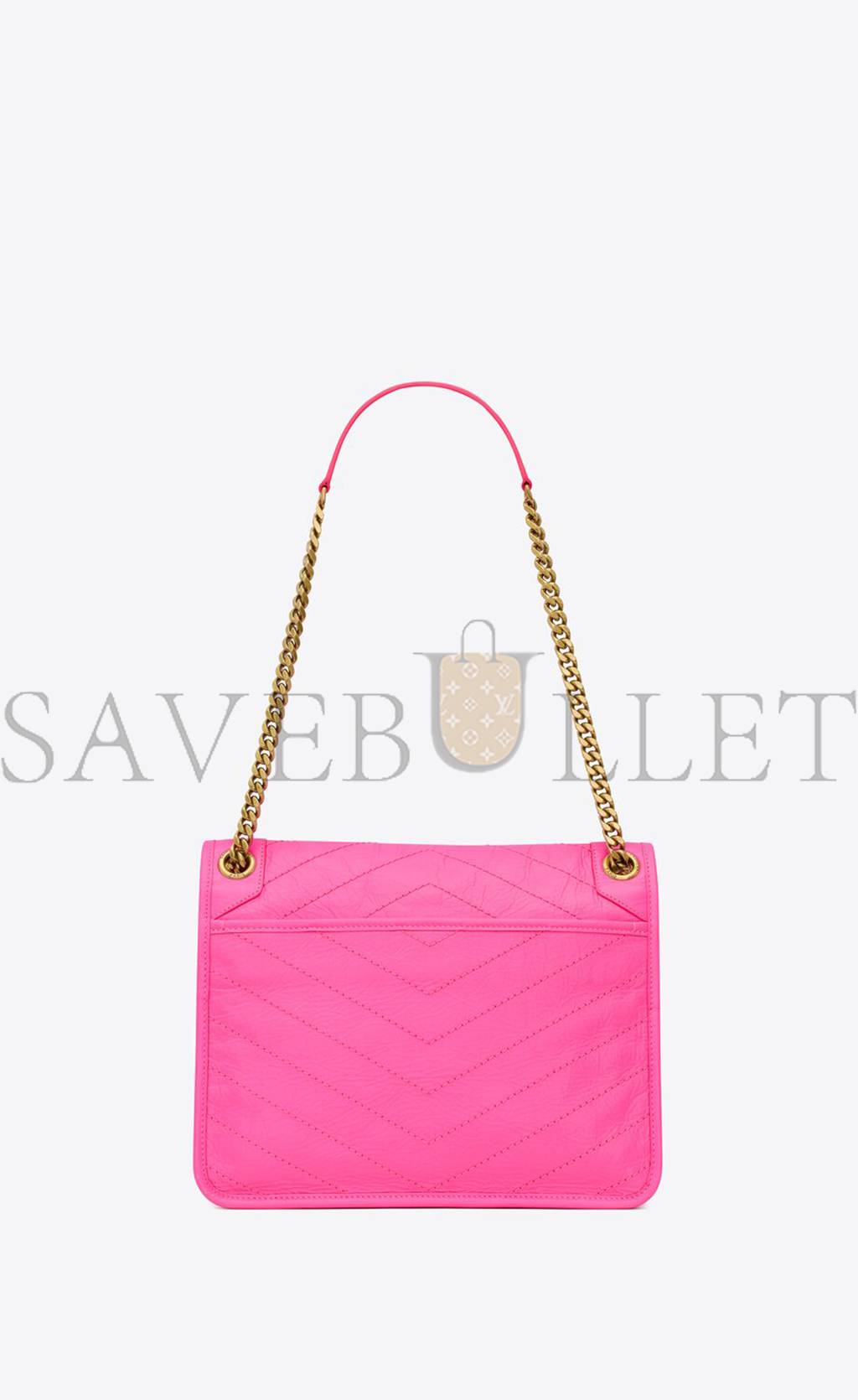 Y*L niki medium chain bag in crinkled lambskin 633158aaa6n5646 (28*20*8.5cm)