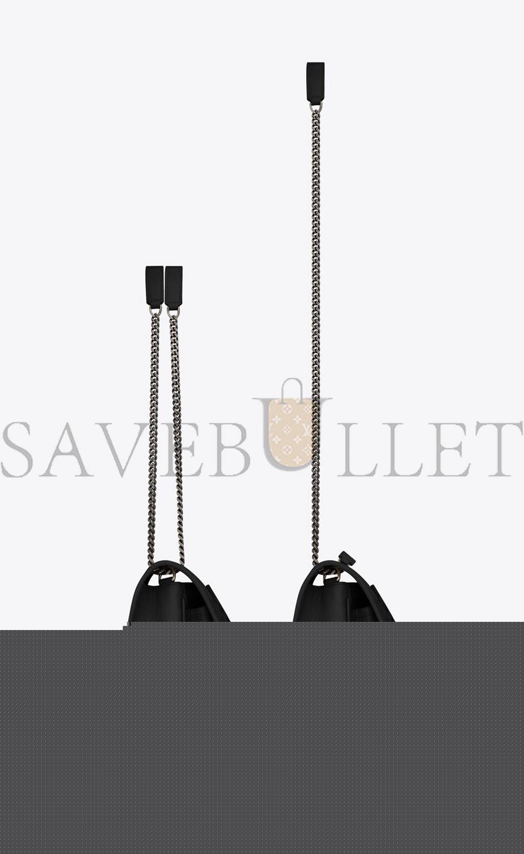 Y*L niki baby chain bag in crinkled vintage leather 6331600en041000 (21*16*7.5cm)