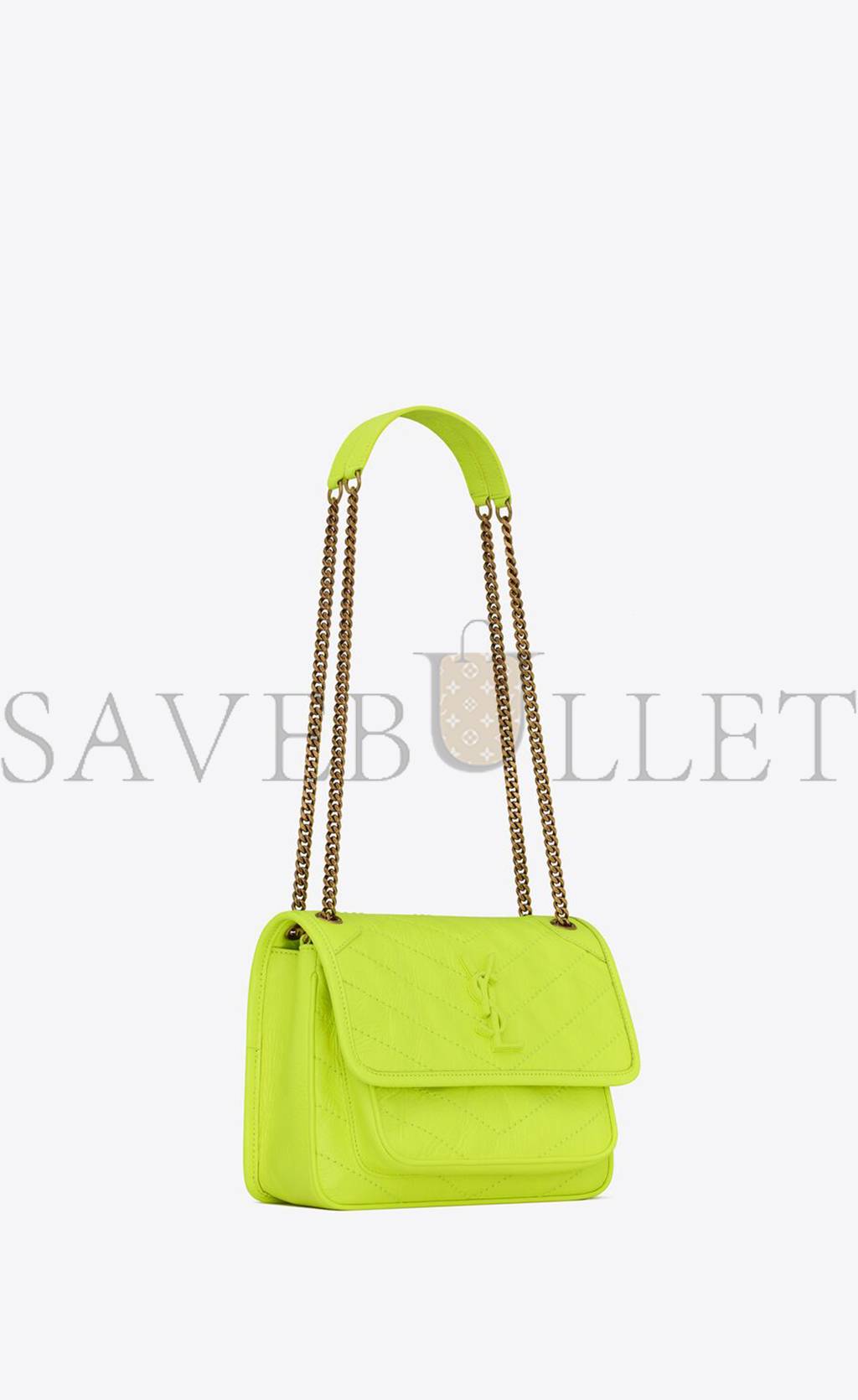 Y*L niki baby chain bag in crinkled lambskin 633160aaa6n7109 (21*16*7.5cm)