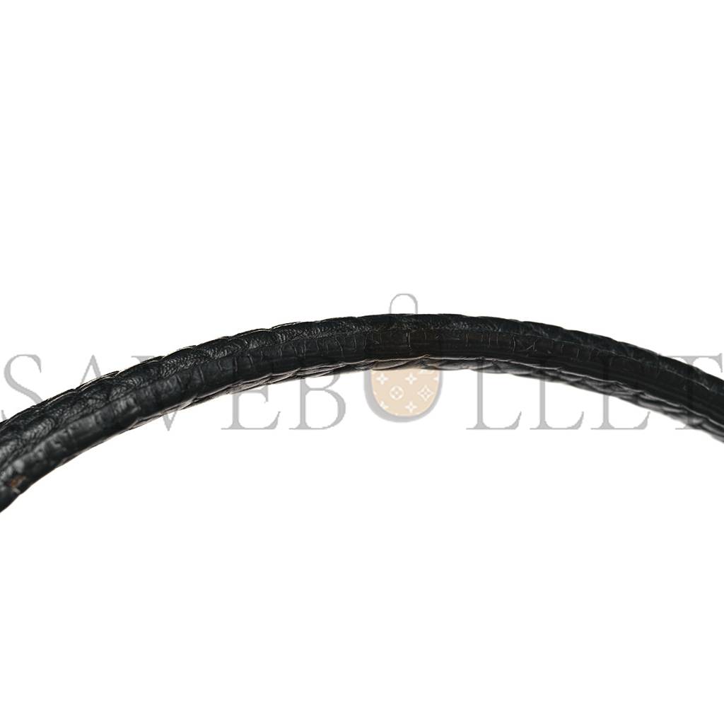 Ce**e bullhide calfskin small ring bag black (34*25*20cm)