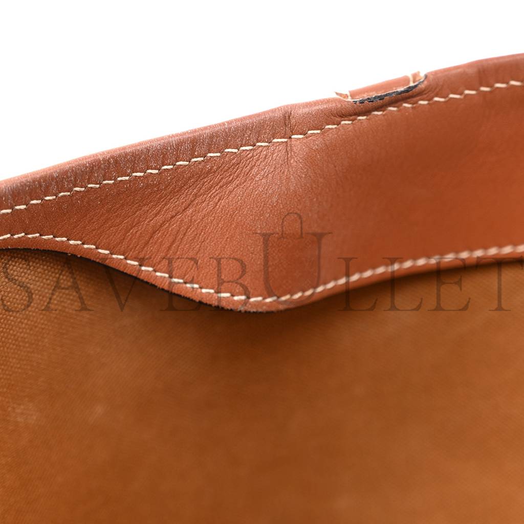 Ce**e triomphe canvas calfskin medium cabas bag tan (31*30*18cm)