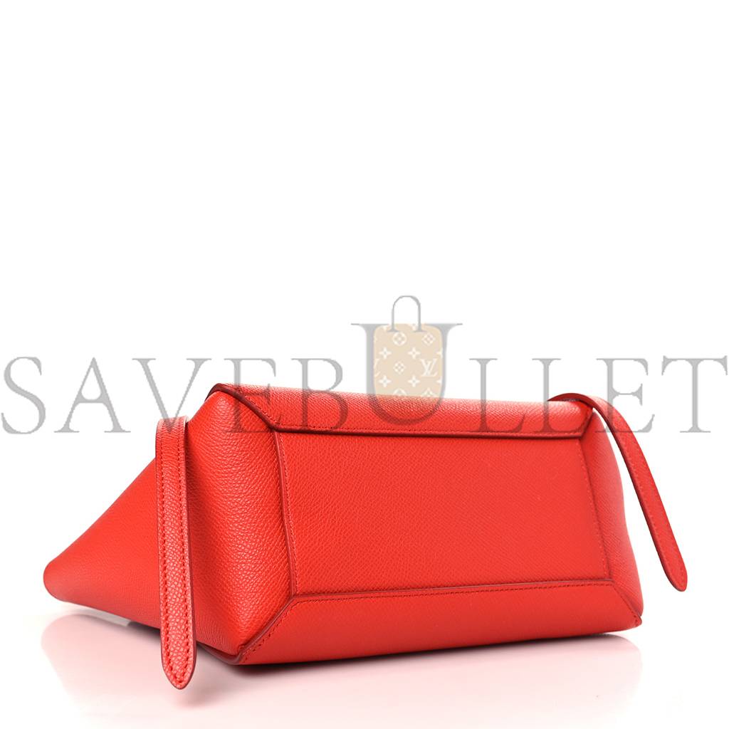 Ce**e grained calfskin nano belt bag carnelian (20*20*12cm)
