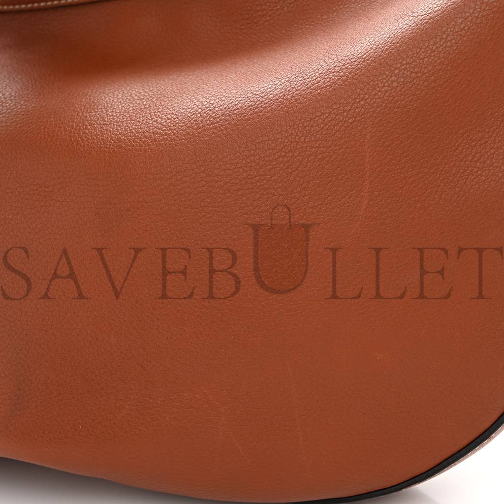 ce**e S*pple calfskin medium strap leandre shoulder bag brown (44*27*3cm)