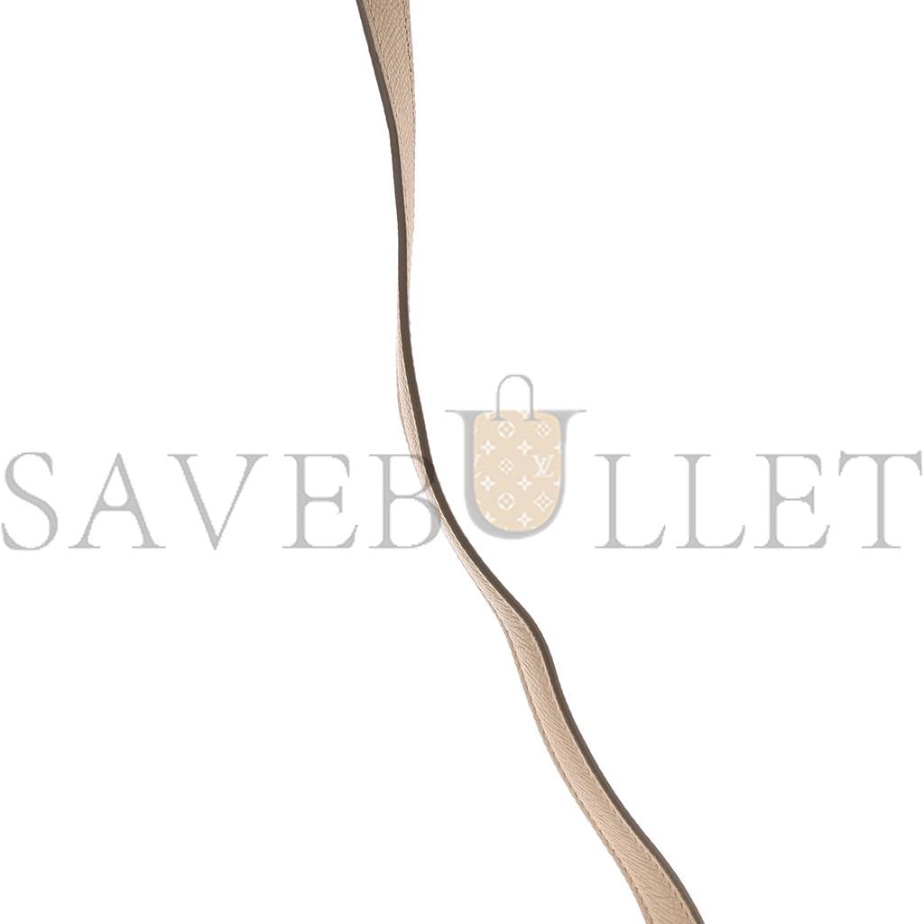 Ce**e grained calfskin micro belt bag light taupe (23*22*13cm)