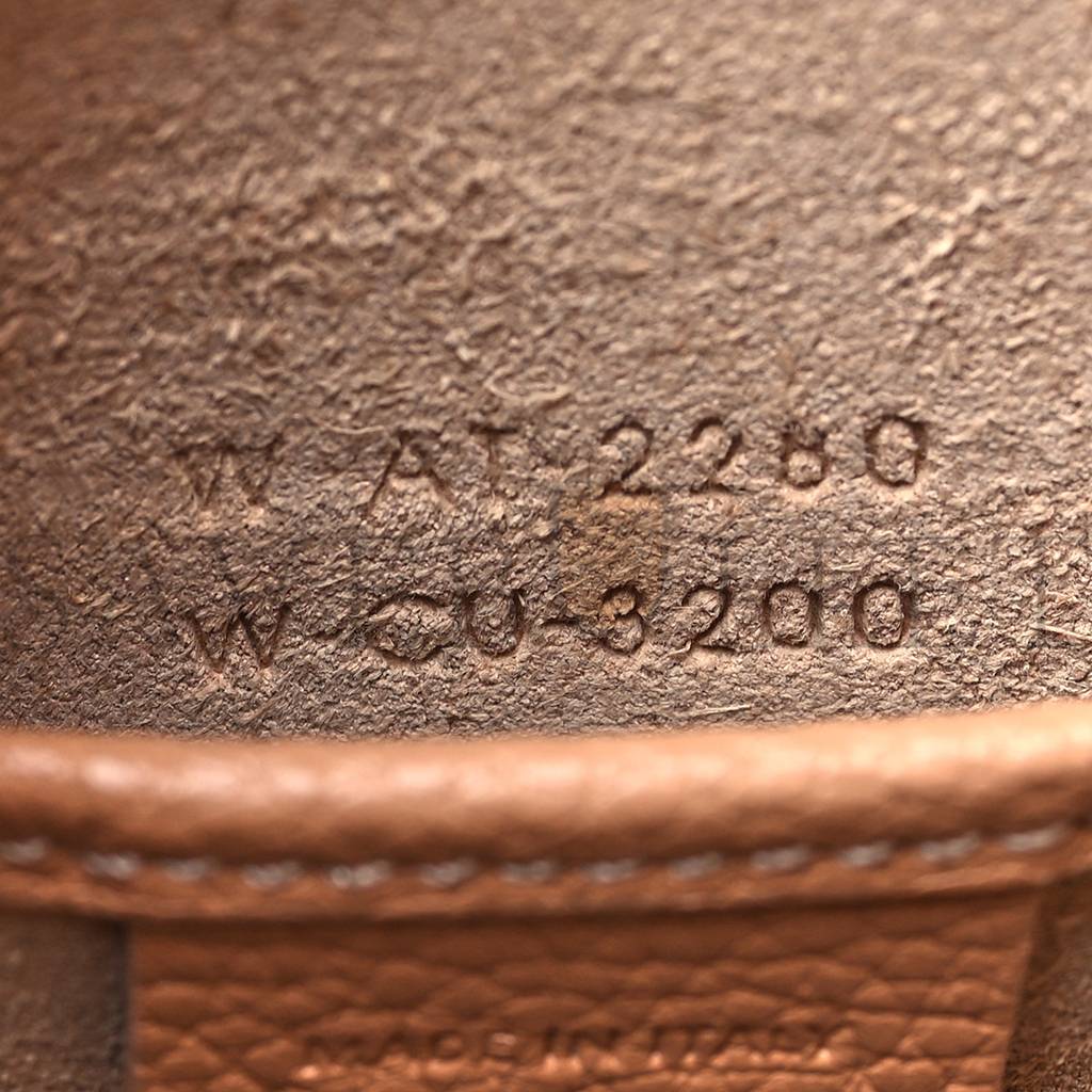 Ce**e drummed calfskin nano luggage desert rose (20*20*10cm)