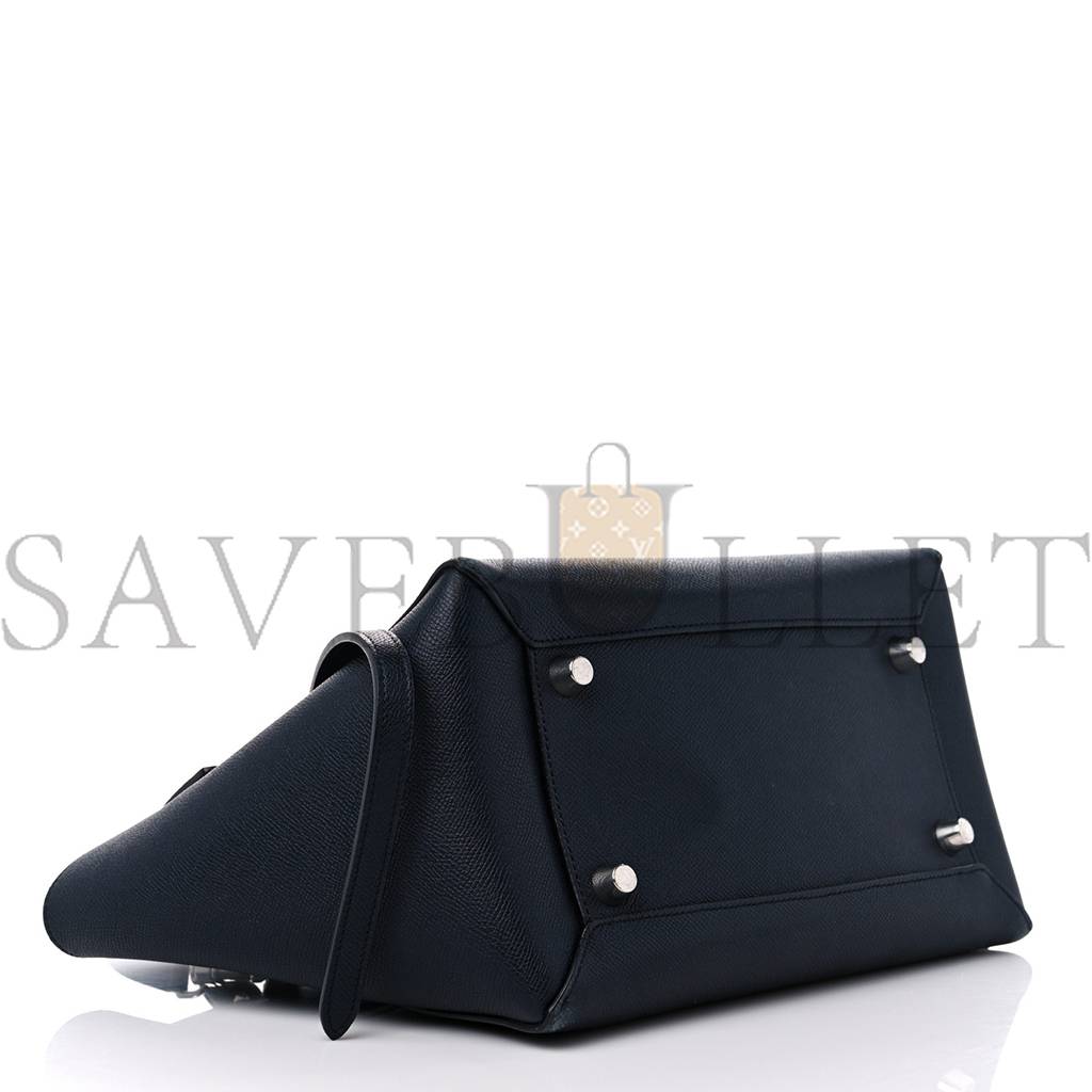 Ce**e grained calfskin mini belt bag navy (39*28*23cm)
