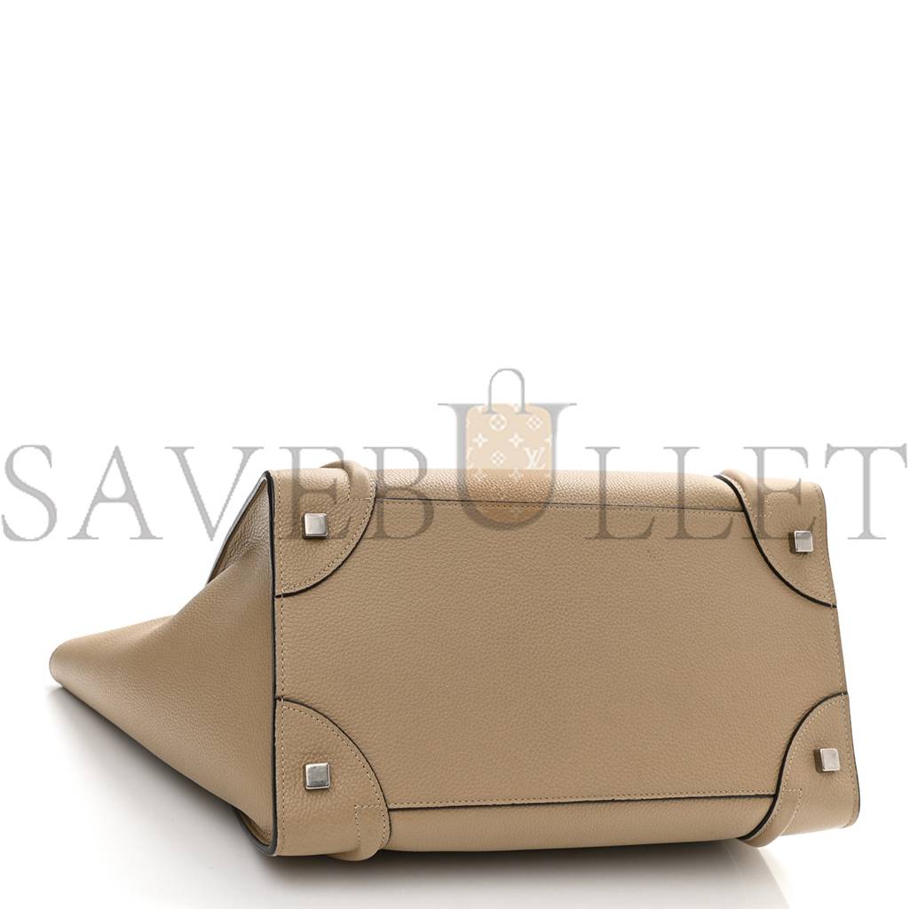 Ce**e drummed calfskin mini luggage dune (30*30*18cm)