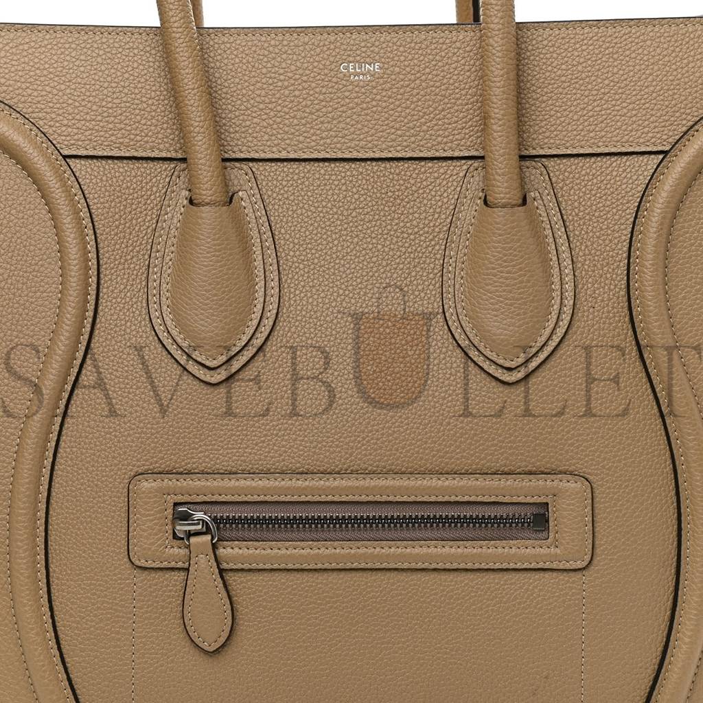 Ce**e drummed calfskin mini luggage dune (30*30*18cm)