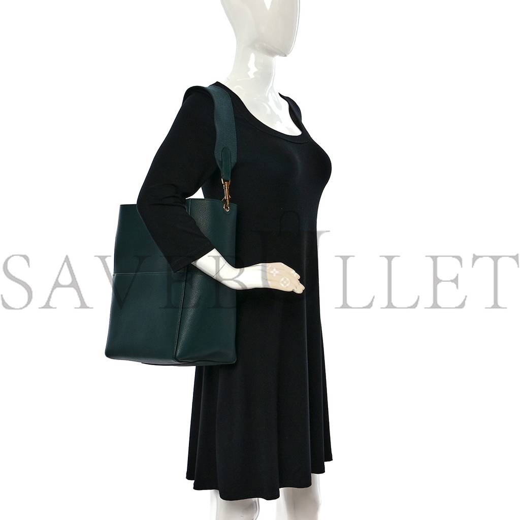 Ce**e soft grained calfskin sangle bucket bag amazone (33*23*17cm)