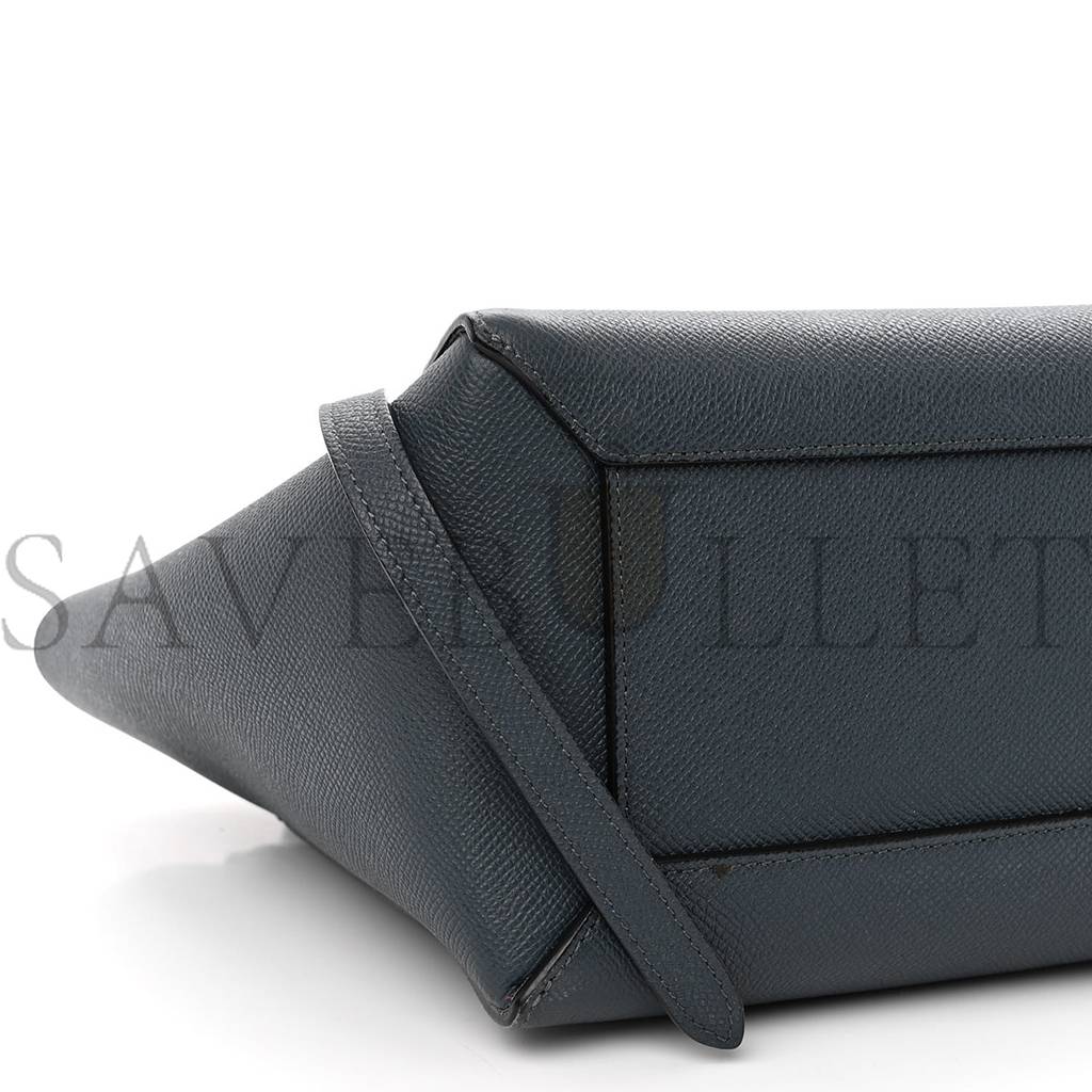 Ce**e baby grained calfskin micro belt bag navy blue (23*21*13cm)