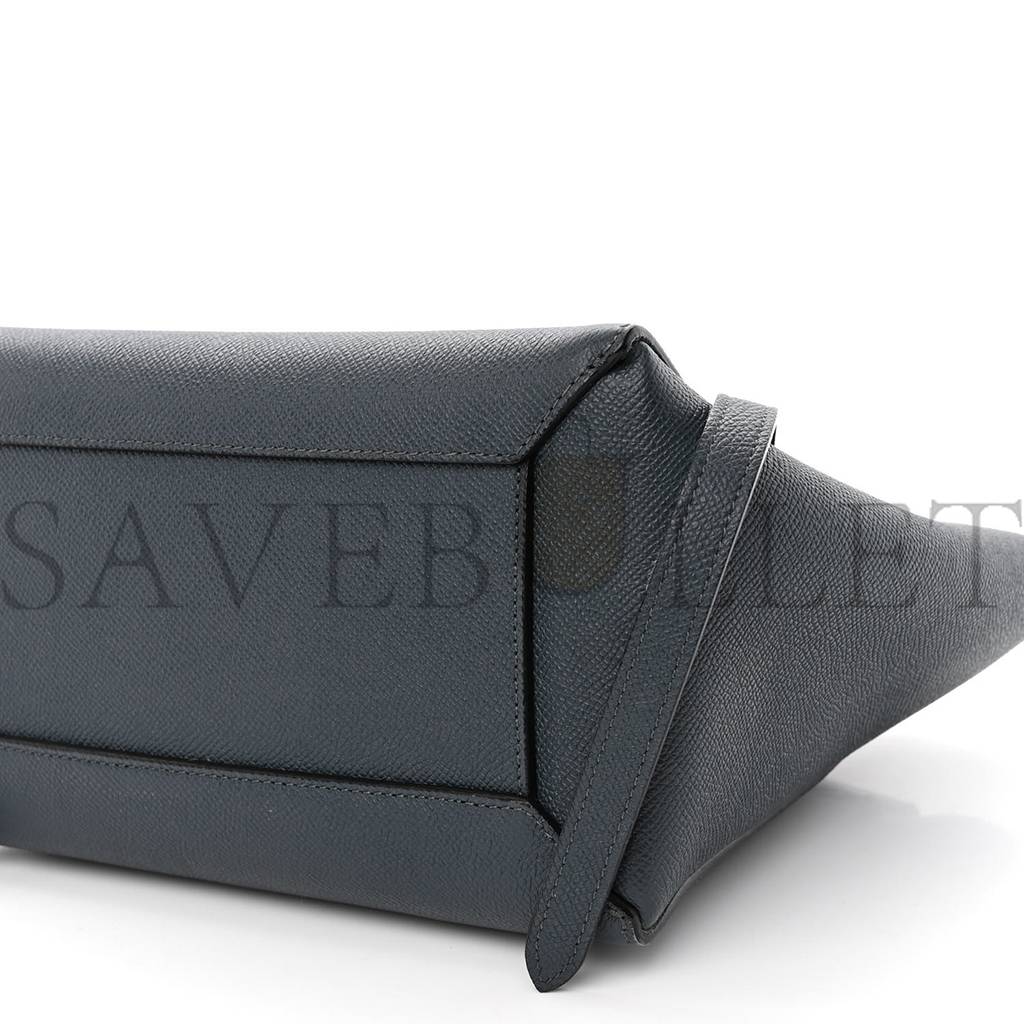 Ce**e baby grained calfskin micro belt bag navy blue (23*21*13cm)