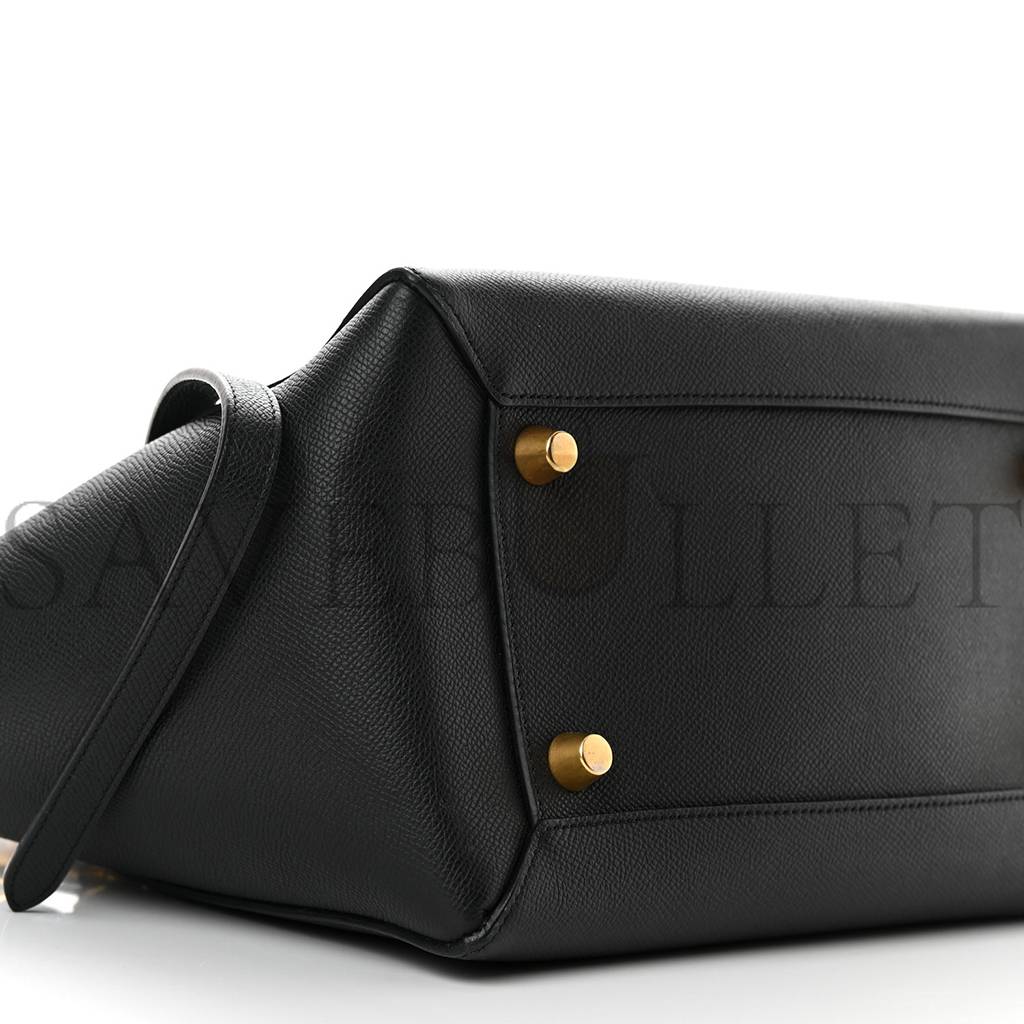 Ce**e grained calfskin mini belt bag black (28*24*16cm)