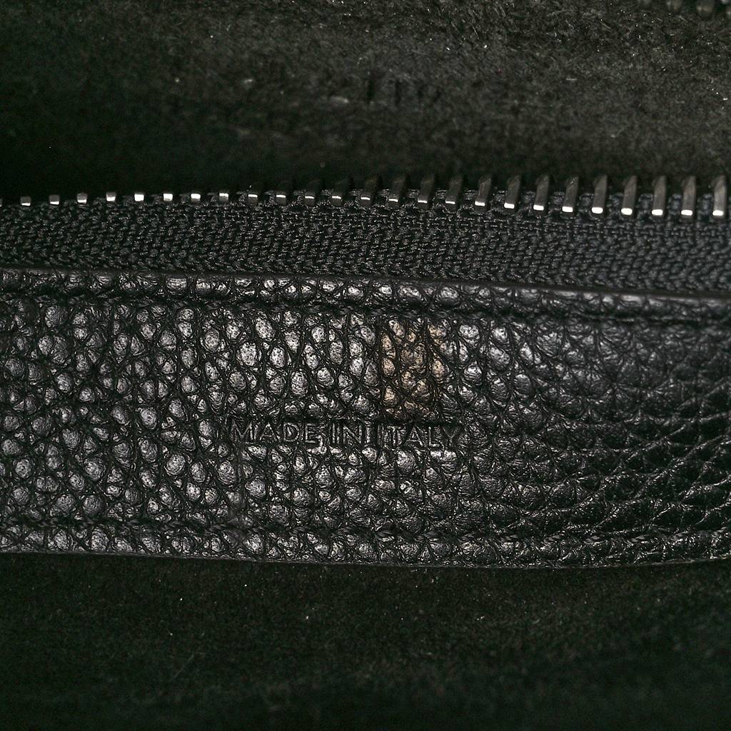 Ce**e drummed calfskin micro luggage black (20*20*10cm)