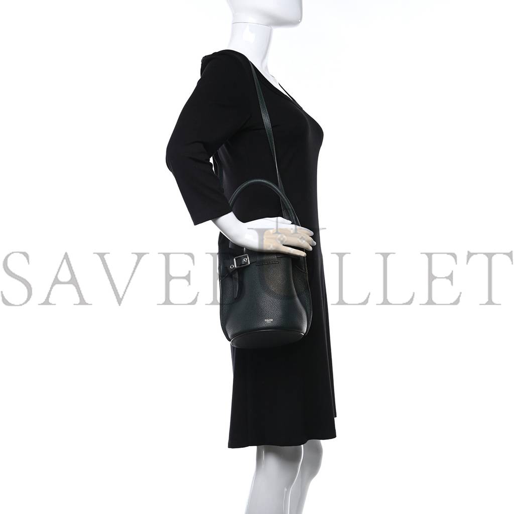 ce**e S*pple grained calfskin nano big bag bucket amazone (21*15*15cm)