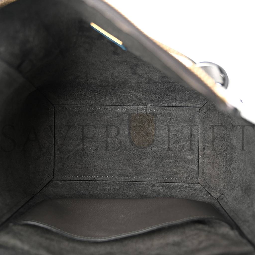 Ce**e baby grained calfskin micro belt bag grey (23*22*14cm)