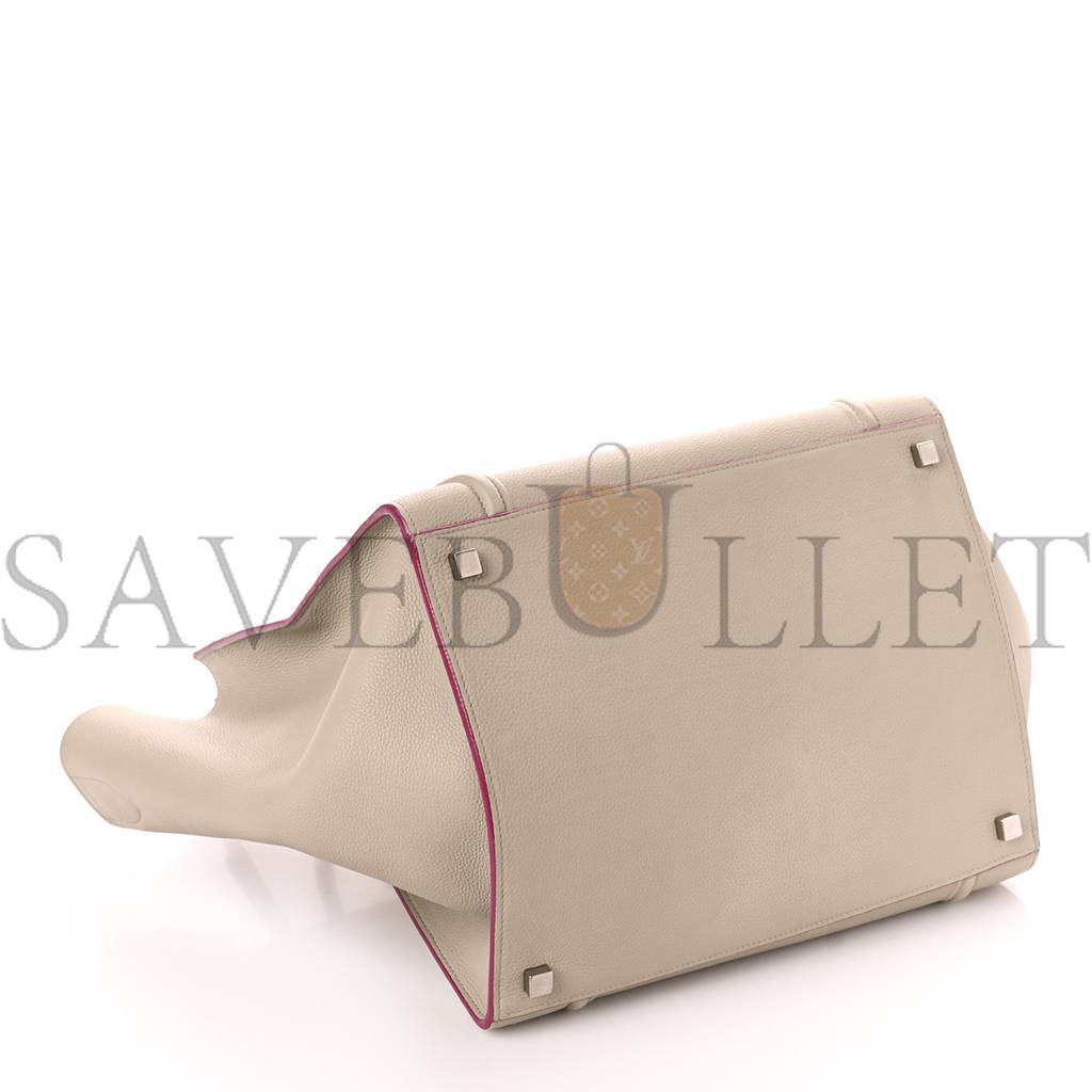 Ce**e baby grained calfskin medium phantom luggage beige (30*28*25cm)