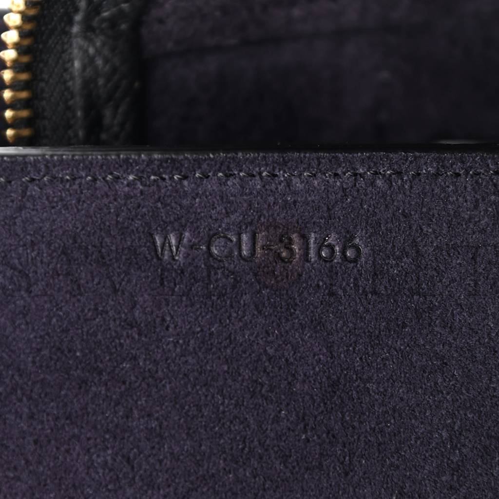 Ce**e grained calfskin mini belt bag black (28*22*17cm)