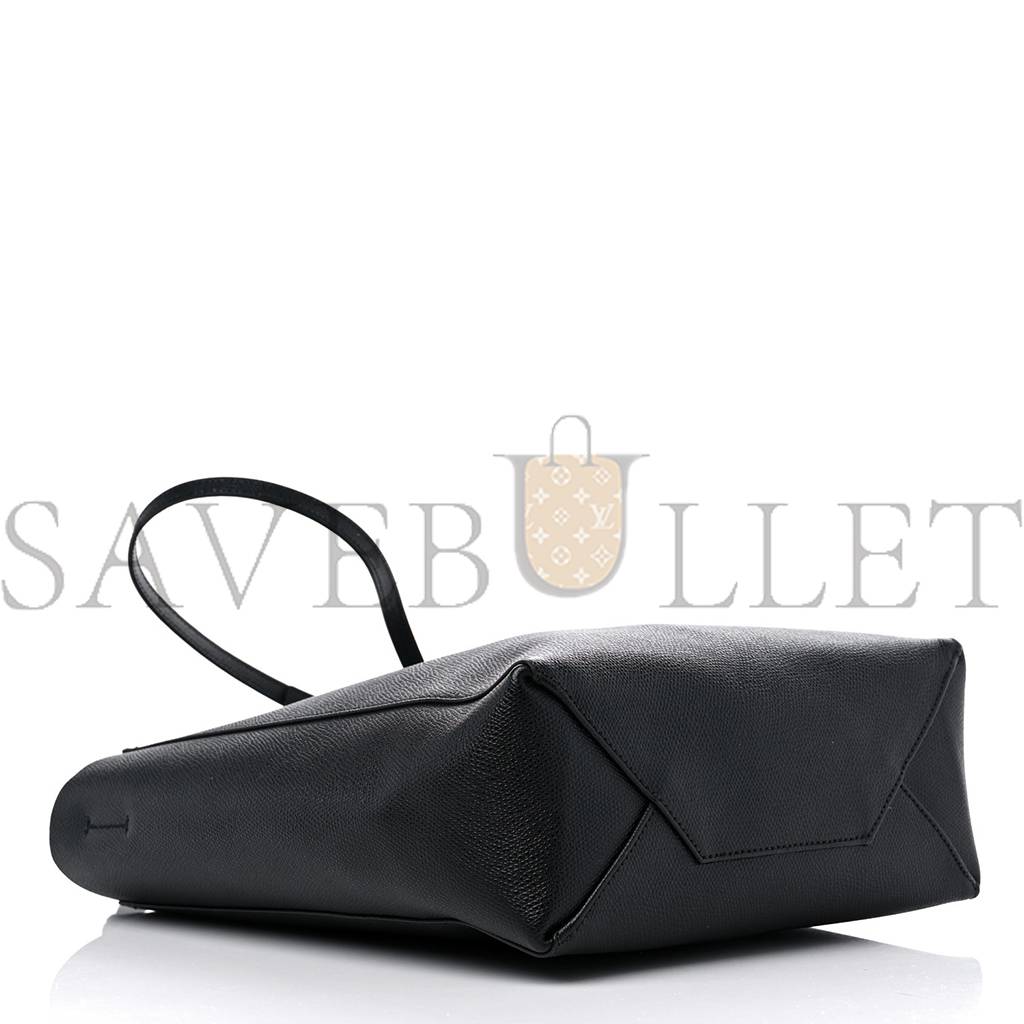 Ce**e grained calfskin small vertical cabas black (28*23*10cm)