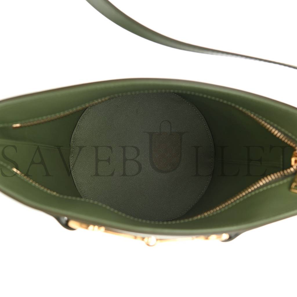 Ce**e calfskin crecy bucket bag green (23*15*15cm)