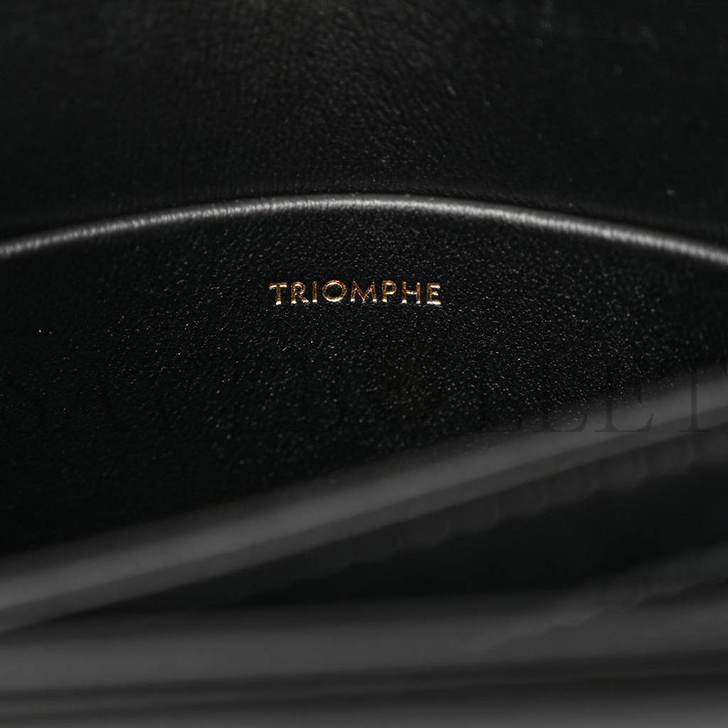 Ce**e shiny calfskin teen triomphe black (18*14*6cm)