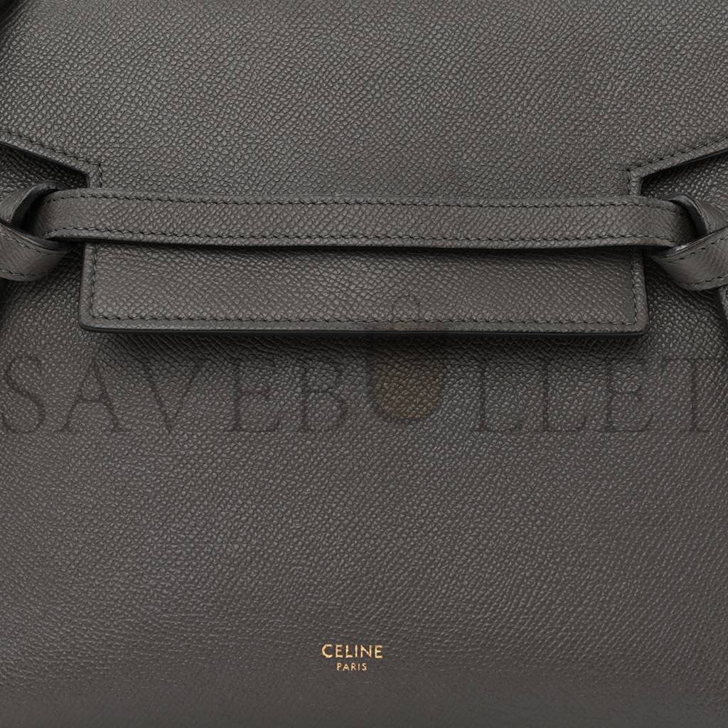 Ce**e grained calfskin nano belt bag grey (25*24*13cm)