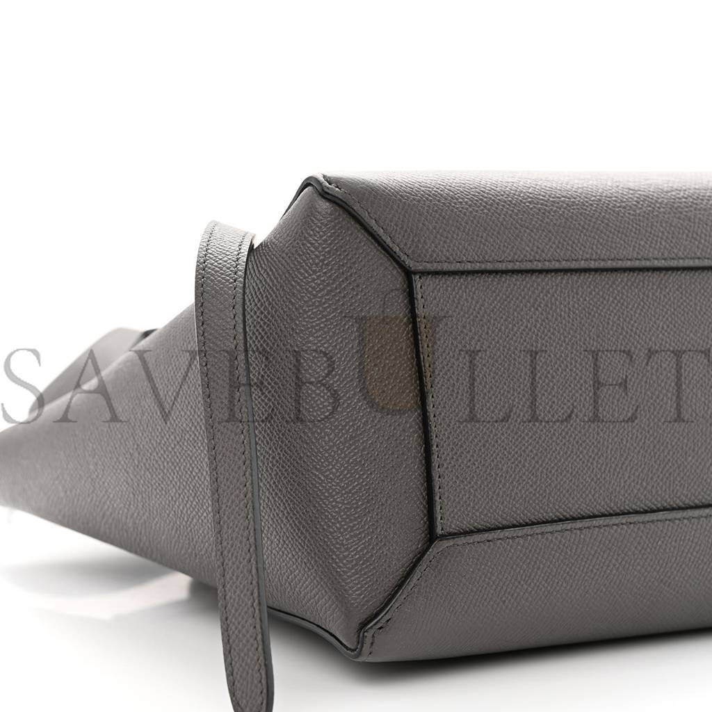 Ce**e grained calfskin nano belt bag grey (25*24*13cm)