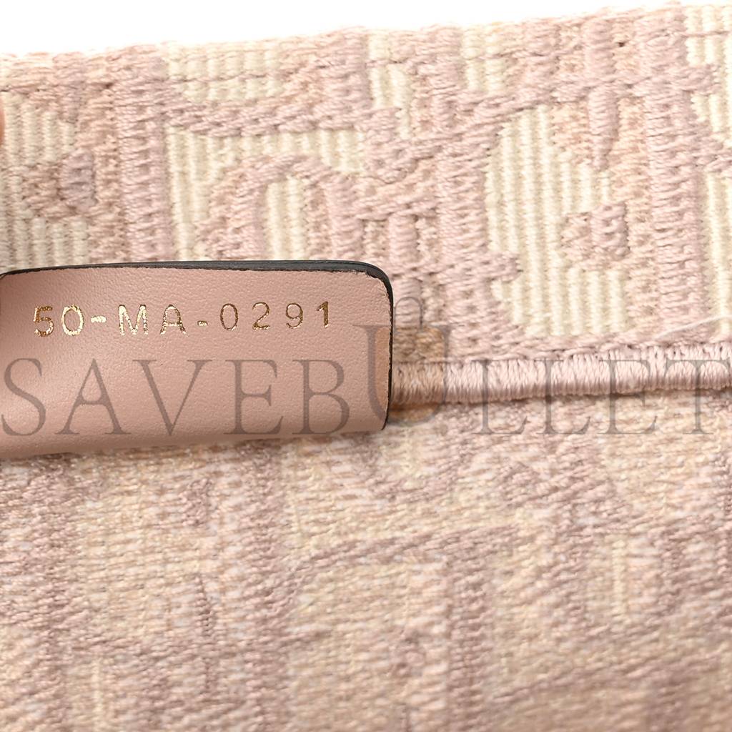 D*or oblique medium book tote rose des vents (36*25*15.2cm)