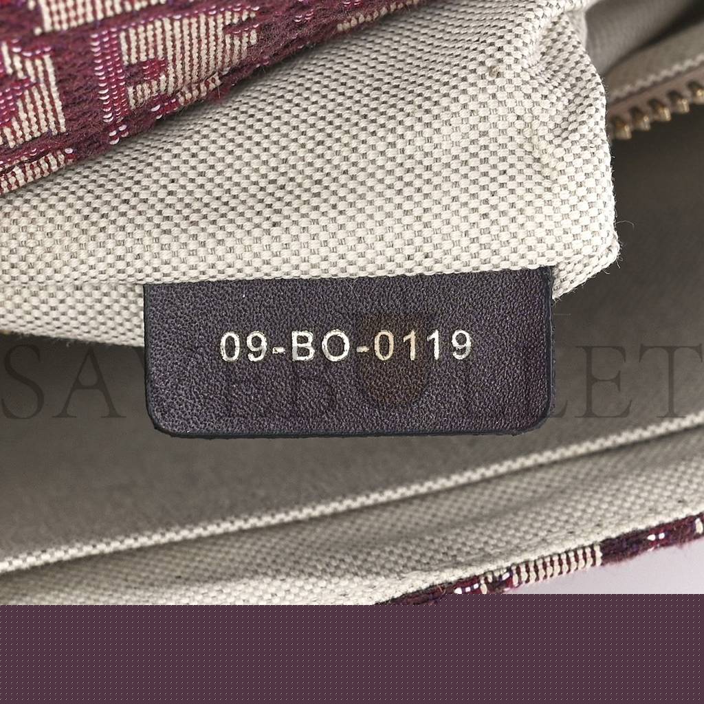 D*or oblique D*oraddict flap bag burgundy (24*17*5.1cm)