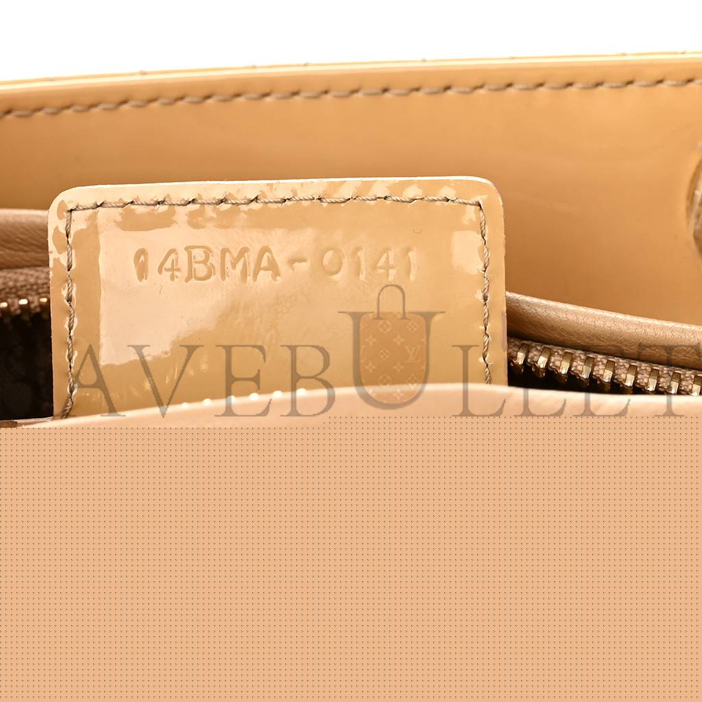 D*or patent cannage medium lady D*or beige (23*20*12.1cm)