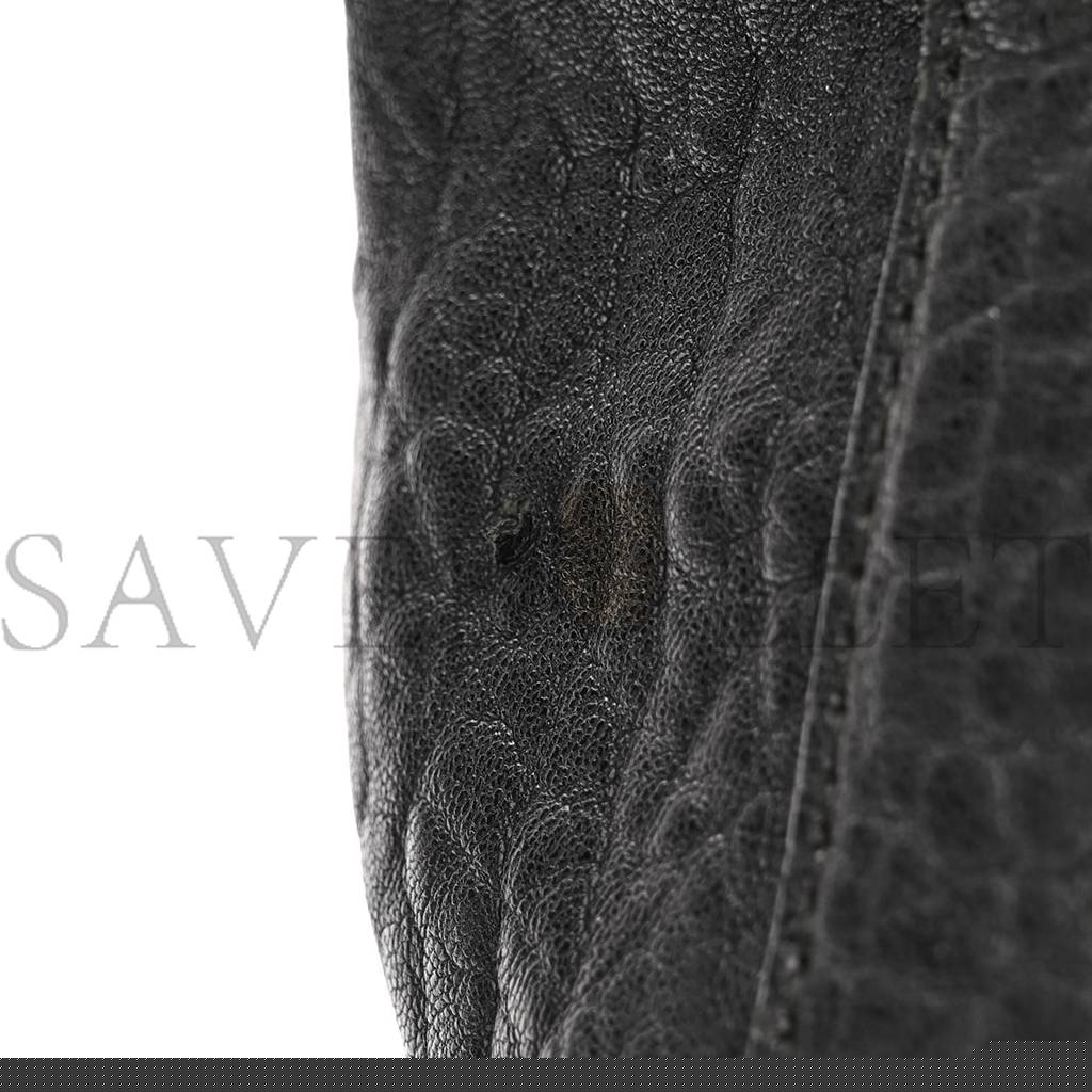 D*or canyon grained lambskin large lady D*or black (32*25*12.7cm)