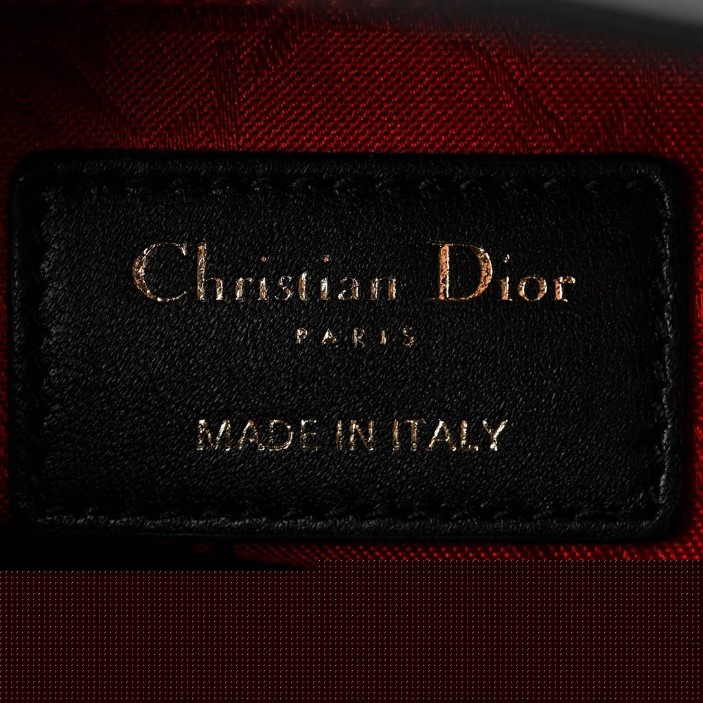 D*or lambskin cannage small my abcD*or lady D*or black (20*18*8.9cm)