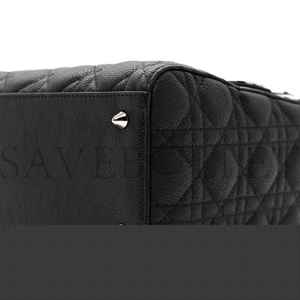 D*or grained calfskin cannage medium lady D*or black (24*20*12.1cm)