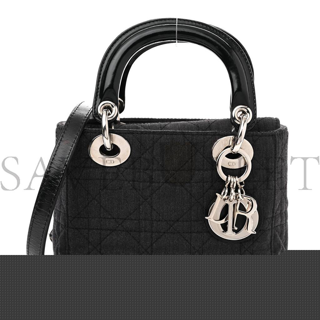 D*or canvas cannage mini lady D*or black (17*14*7cm)