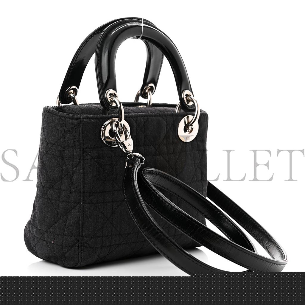 D*or canvas cannage mini lady D*or black (17*14*7cm)