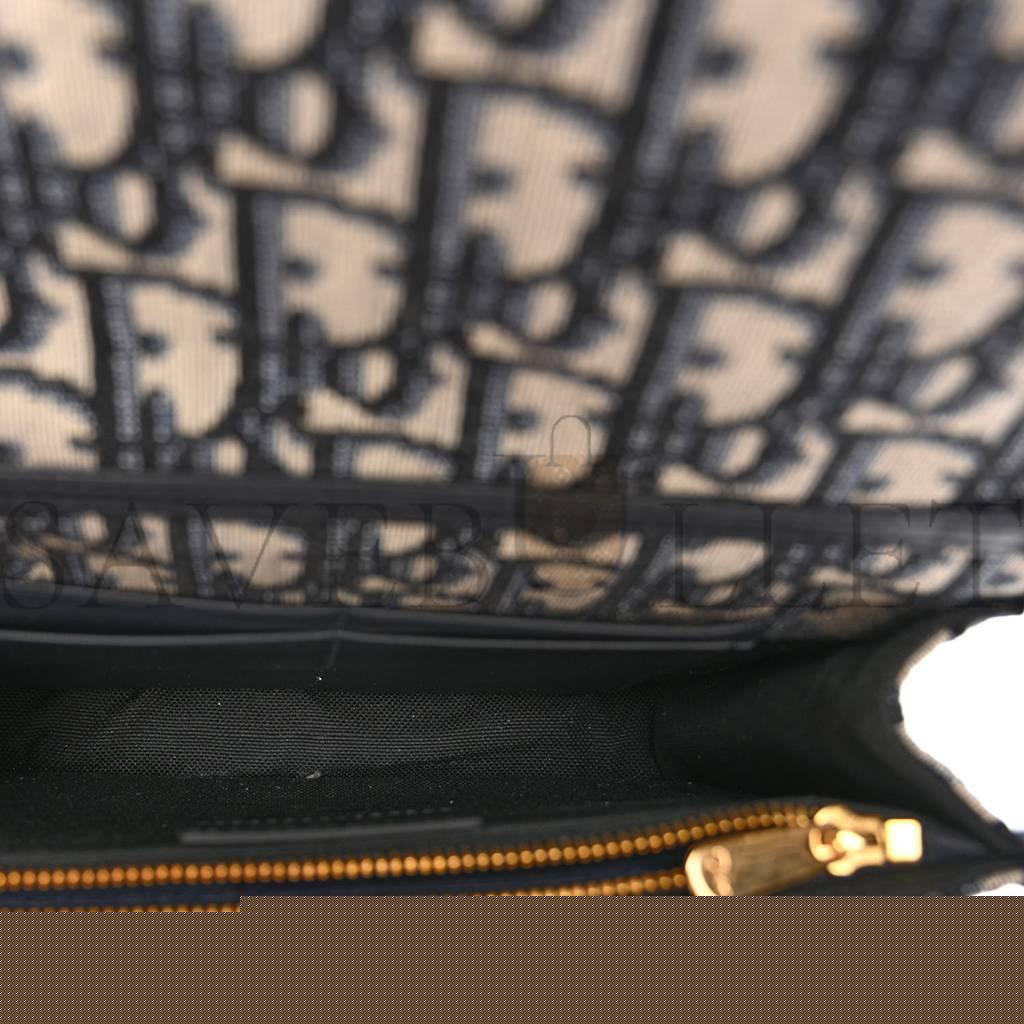 D*or oblique 30 montaigne 2-in-1 pouch blue (19*13*3.8cm)