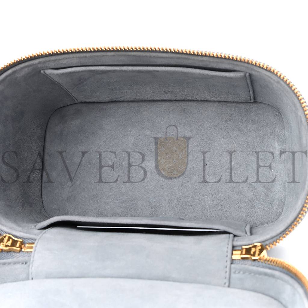 D*or lambskin cannage small D*ortravel vanity case cloud blue (18*13*10.8cm)