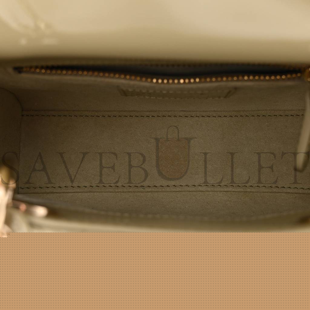 D*or patent cannage mini lady D*or sage green (17*15*7cm)